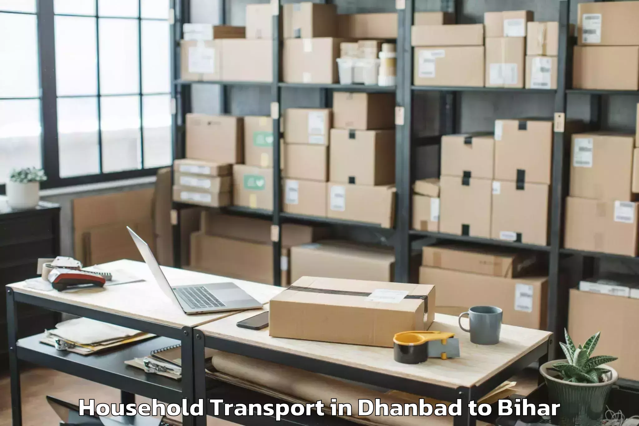 Book Dhanbad to Marhowrah Household Transport